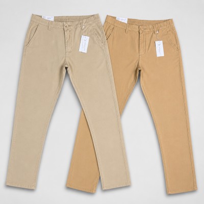 Premium Chino 2 pcs combo Khaki & Stone