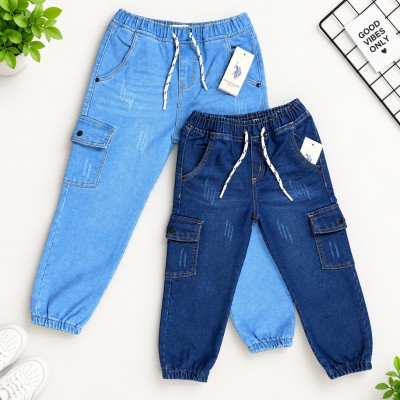 Boys 6 Pocket Cargo Long Pant (2 pcs Combo)